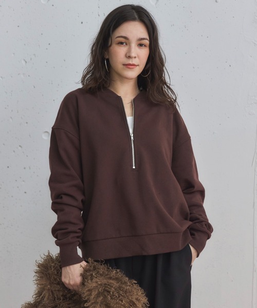 DOUX ARCHIVES（ドゥアルシーヴ） tシャツ USコットンハーフZIPプル