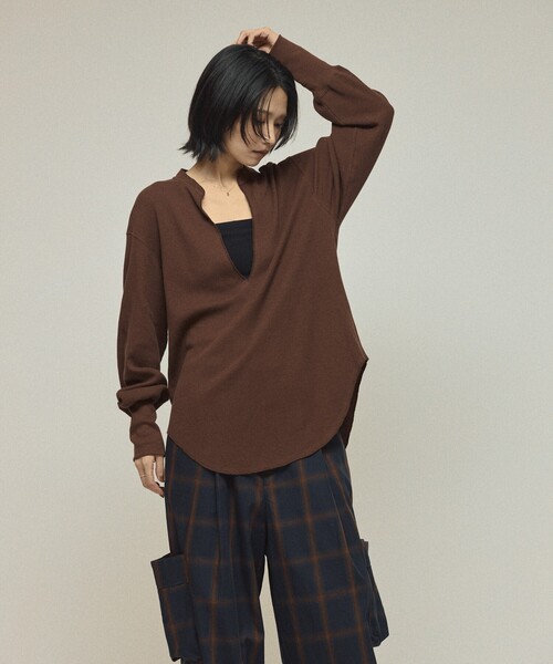 AMERICANA（アメリカーナ） tシャツ 別注 リラックスフィット ワッフル