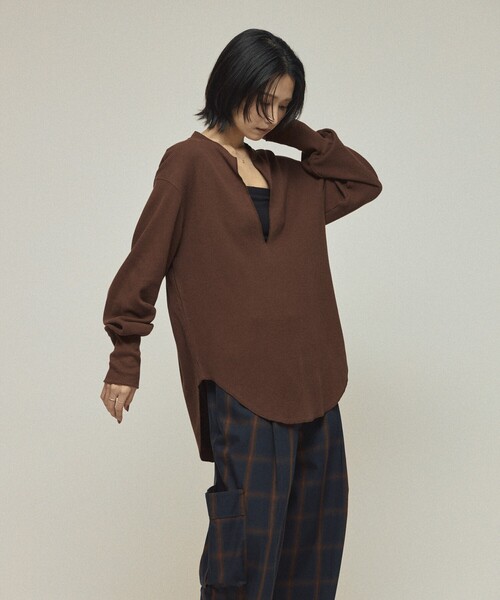 AMERICANA（アメリカーナ） tシャツ 別注 リラックスフィット ワッフル