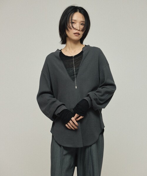 AMERICANA（アメリカーナ） tシャツ 別注 リラックスフィット ワッフル