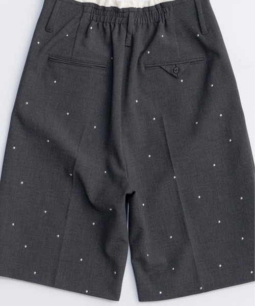 MAISON SPECIAL（メゾンスペシャル） スラックス パンツ Studs Worsted