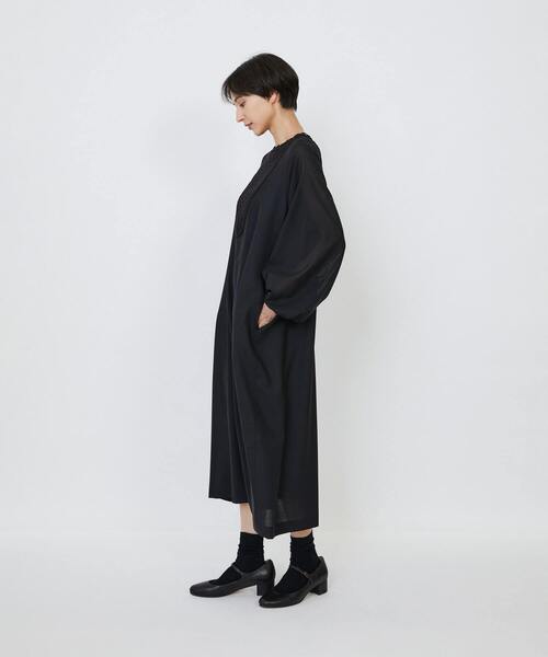 LOISIR ワンピース 「MTサイズ有り」エステスウールケミカルレース使い