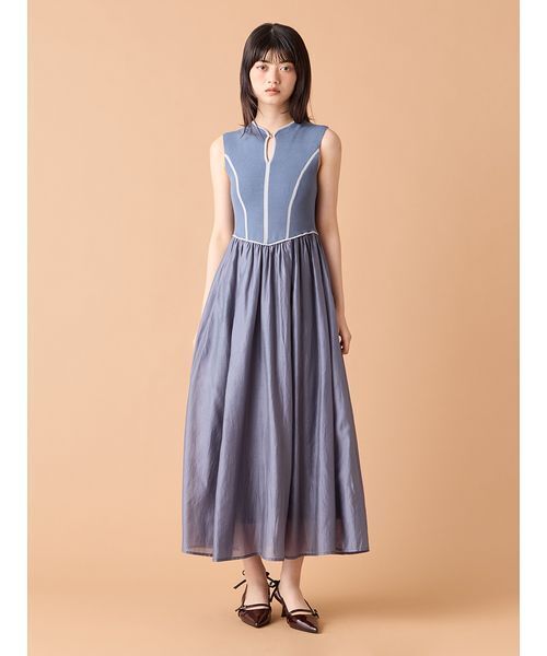 LILY BROWN ラインニットドッキングワンピース LILY BROWN（リリーブラウン）の「ラインニットドッキング