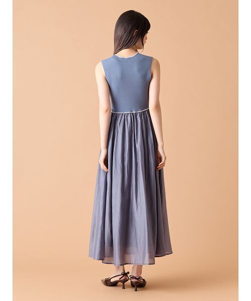 LILY BROWN ワンピース ラインニットドッキングワンピース