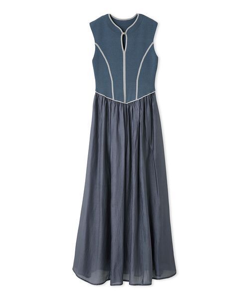 LILY BROWN ワンピース ラインニットドッキングワンピース : ZOZOTOWN