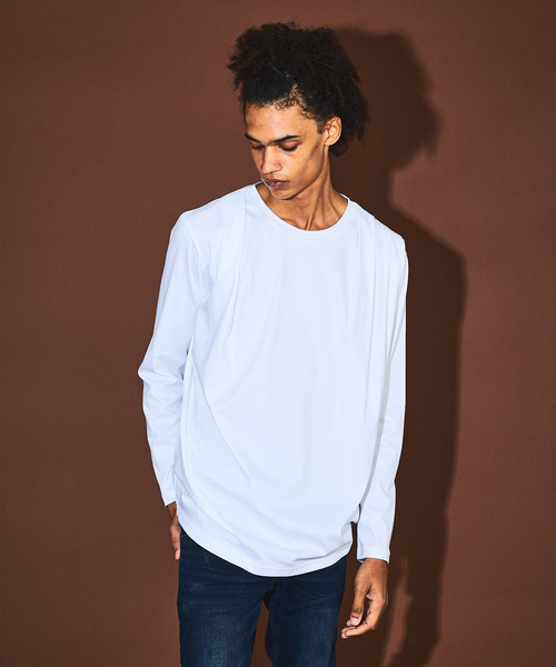 5351 POUR LES HOMMES tシャツ ドレープ 長袖Tシャツ メンズ