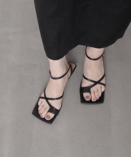 「Daniella&GEMMA」 「GEMMALINN」フラットサンダル 35 オレンジ レディース_画像2