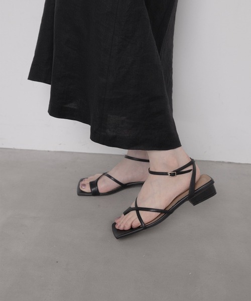 「Daniella&GEMMA」 「GEMMALINN」フラットサンダル 35 オレンジ レディース_画像3