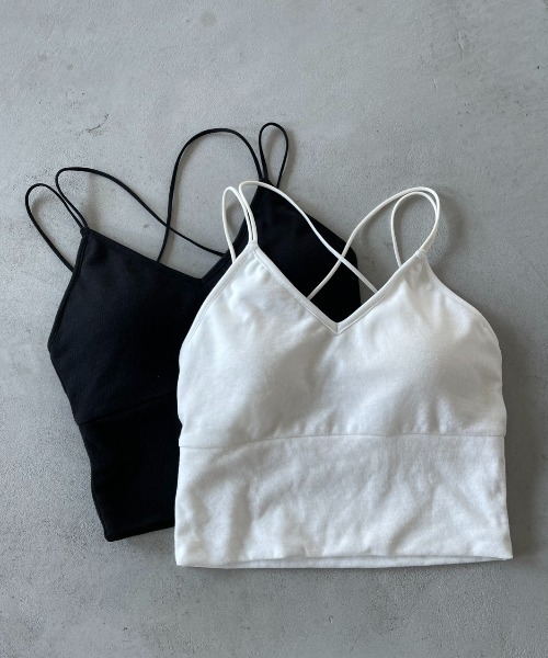 AIC. ブラトップ カップ付き キャミソール 「再入荷」パッド付きバック