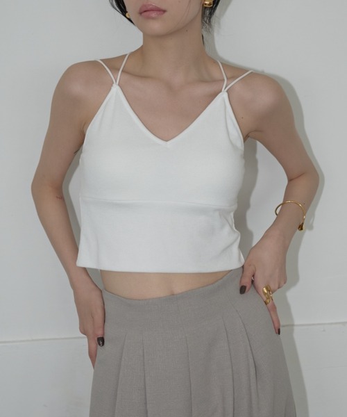 AIC. ブラトップ カップ付き キャミソール 「再入荷」パッド付きバック