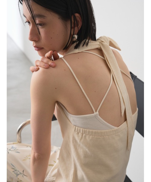 AIC. ブラトップ カップ付き キャミソール 「再入荷」パッド付きバック