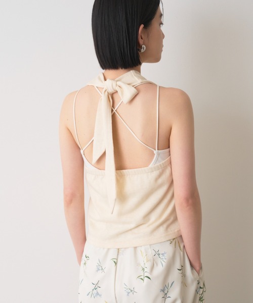 AIC. ブラトップ カップ付き キャミソール 「再入荷」パッド付きバック