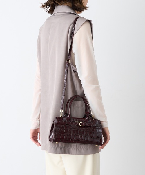 大容量 Daniel&Bob エディフィス別注 レザーボストンバッグ クロコ型押 Leather Bags You'll Want This Fall] Stylish leather bags for