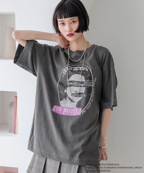 LOWRYS FARM（ローリーズファーム） tシャツ UK ROCKTEE 579078