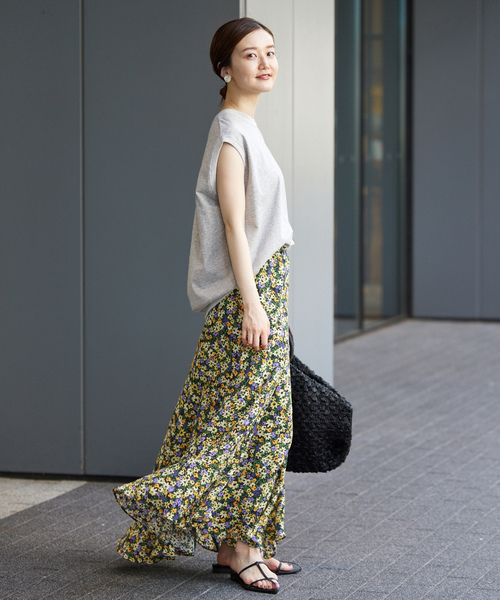 「IENA」 ノースリーブトップス - グレー レディース_画像8