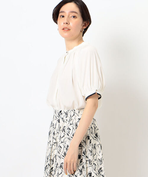 「NOLLEY'S Sophi」 半袖ブラウス 36 ホワイト系その他4 レディース_画像4