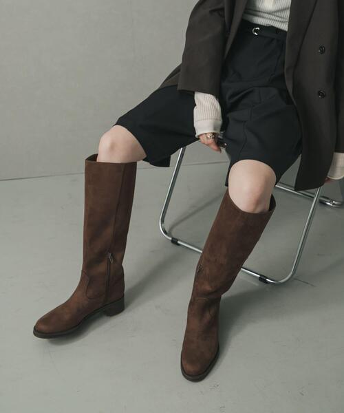 RalphLauren Collection ロングブーツ ブラウン エンジニア SENSE OF PLACE by URBAN RESEARCH ブーツ FSロングブーツ レディース