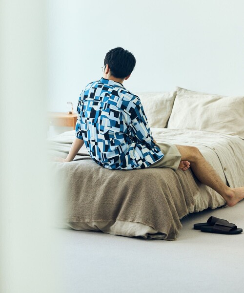 「FREAK'S STORE」 半袖シャツ MEDIUM ブラック メンズ_画像3