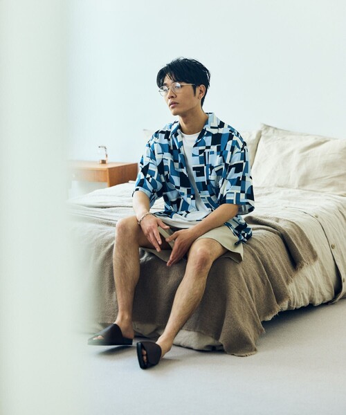 「FREAK'S STORE」 半袖シャツ MEDIUM ブラック メンズ_画像9