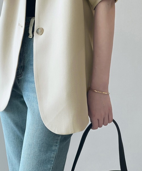 「Miniministore」 「yansoo」ノーカラージャケット FREE ブラック レディース_画像8