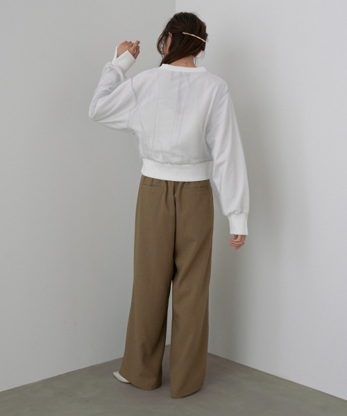 BAB（バブ） ワイドパンツ パンツ 「選べるサイズ展開」フロントワイド