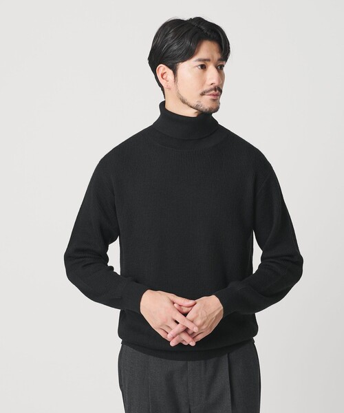 【美品】marka タートルネック　ウォッシャブルウール 24AWブラック BEAUTY＆YOUTH UNITED ARROWS セーター ニット 「WEB限定 WARDROBE