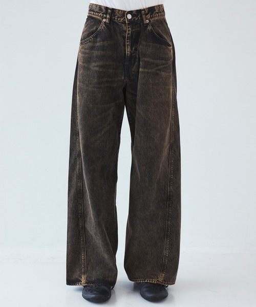 JieDa（ジエダ） ワイドパンツ ジーンズ 「JieDa」USED 3D WORK DENIM