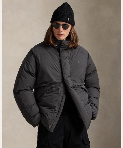 Polo Ralph Lauren ブラック ダウンジャケット L POLO RALPH LAUREN ダウンジャケット ダウン モックネック