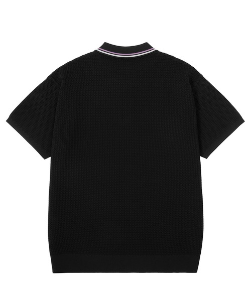 「HUF」 半袖ポロシャツ - パープル系その他 メンズの画像