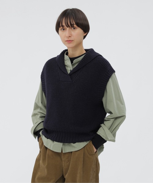 MHL. 2020AW ローゲージニット 限定カラー ブリティッシュ メリノ MHL.（エムエイチエル） ニット セーター BRITISH MERINO レディース