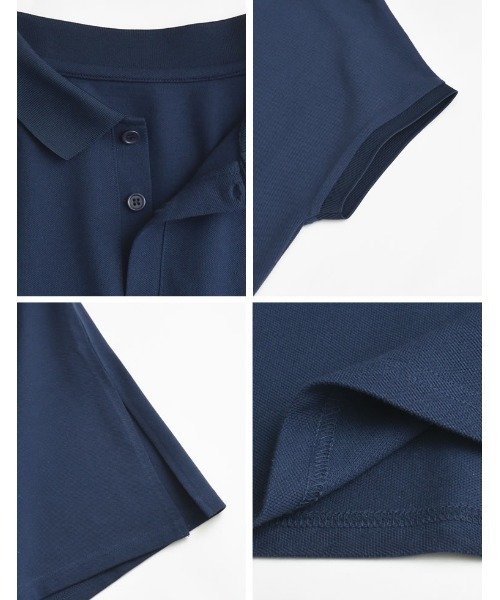 「Re:EDIT」 半袖ワンピース SHORT ブラック レディース_画像3