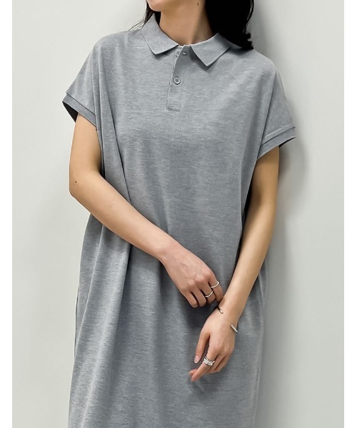 「Re:EDIT」 半袖ワンピース SHORT ブラック レディース_画像8