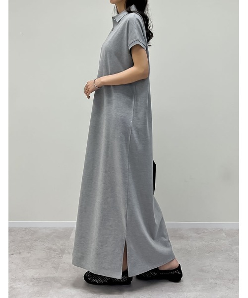 「Re:EDIT」 半袖ワンピース SHORT ブラック レディース_画像9