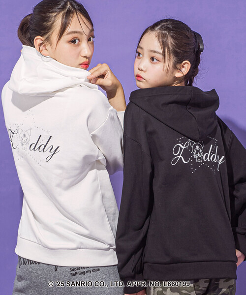 ZIDDY（ジディー） トレーナー 「クロミ」ロゴプリント刺しゅう