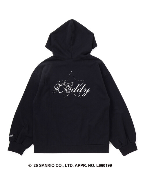 ZIDDY（ジディー） トレーナー 「クロミ」ロゴプリント刺しゅう
