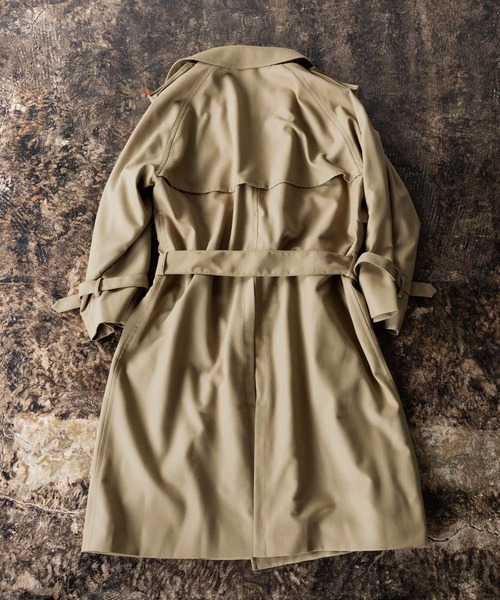 「EMMA CLOTHES」 トレンチコート L ネイビー メンズ_画像4