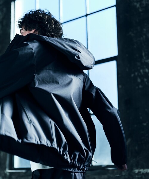 ブルゾン アウター 「COMME CA MEN BLACK」3レイヤーテック パーカ メンズの画像