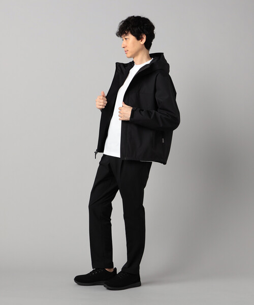 ブルゾン アウター 「COMME CA MEN BLACK」3レイヤーテック パーカ メンズの画像