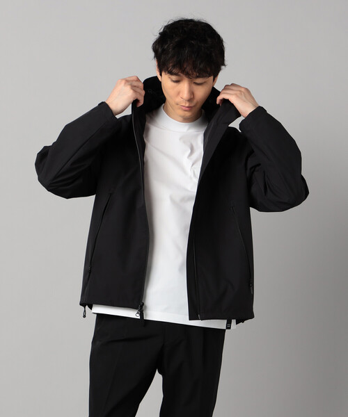 ブルゾン アウター 「COMME CA MEN BLACK」3レイヤーテック パーカ メンズの画像