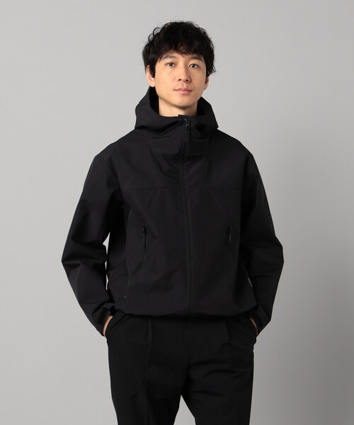 ブルゾン アウター 「COMME CA MEN BLACK」3レイヤーテック パーカ メンズの画像