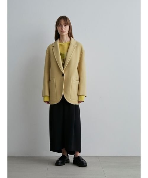 「styling/」 長袖ニット FREE イエロー レディース_画像5