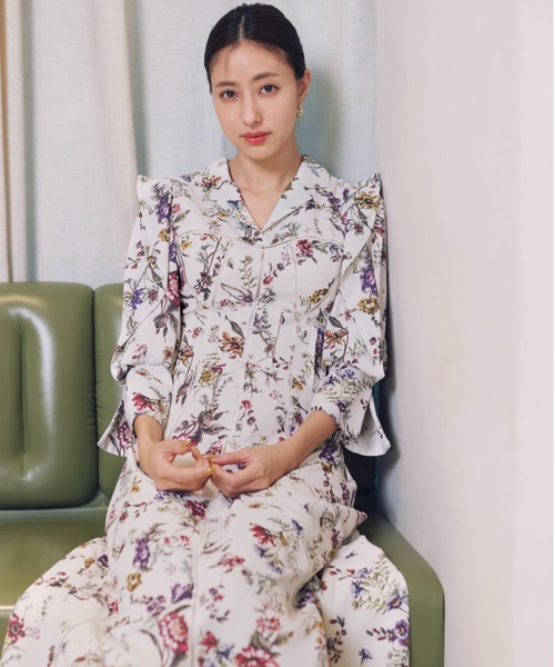 SNIDEL ワンピース SNIDEL（スナイデル） 7分袖ワンピース 0 ホワイト レディース