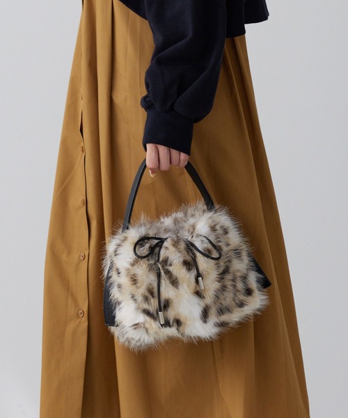 sankyo shokai（三京商会） ハンドバッグ ファーバッグ 巾着 バッグ