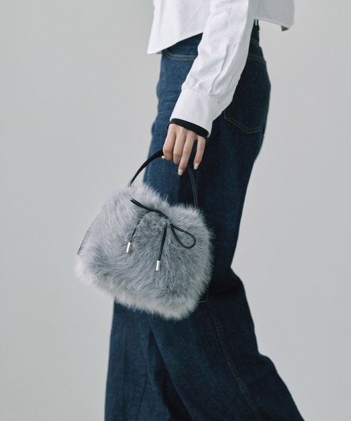 sankyo shokai（三京商会） ハンドバッグ ファーバッグ 巾着 バッグ