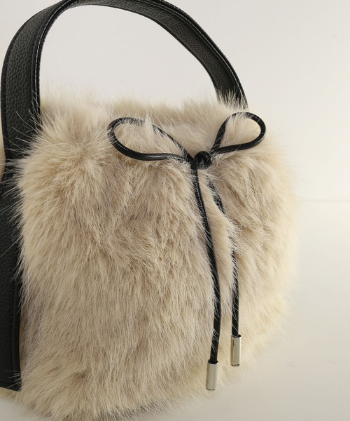 sankyo shokai（三京商会） ハンドバッグ ファーバッグ 巾着 バッグ