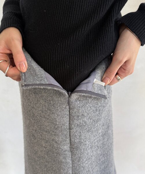 DouDou（ドゥドゥ） スカート ブークレーウールミニスカート