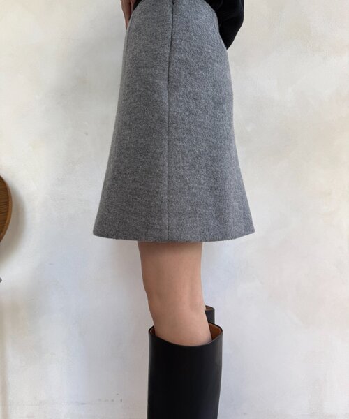 DouDou（ドゥドゥ） スカート ブークレーウールミニスカート