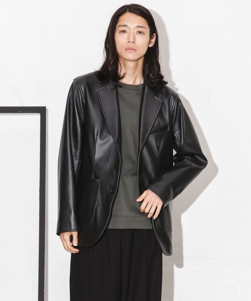 NANO universe（ナノ・ユニバース） レザージャケット M ブラック