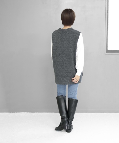 「SOROTTO」 ロングブーツ M ブラック レディース_画像4