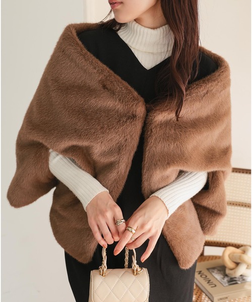 KOBE LETTUCE（神戸レタス） コート アウター ファーケープマント